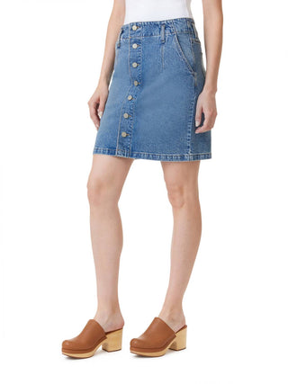 Habitual - Button Front Denim Mini Skirt
