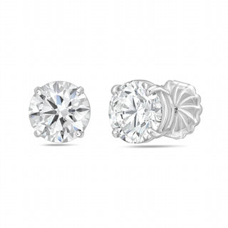 Diana M Jewels - 2.50 Cts Round Lab Diamond Stud Earring