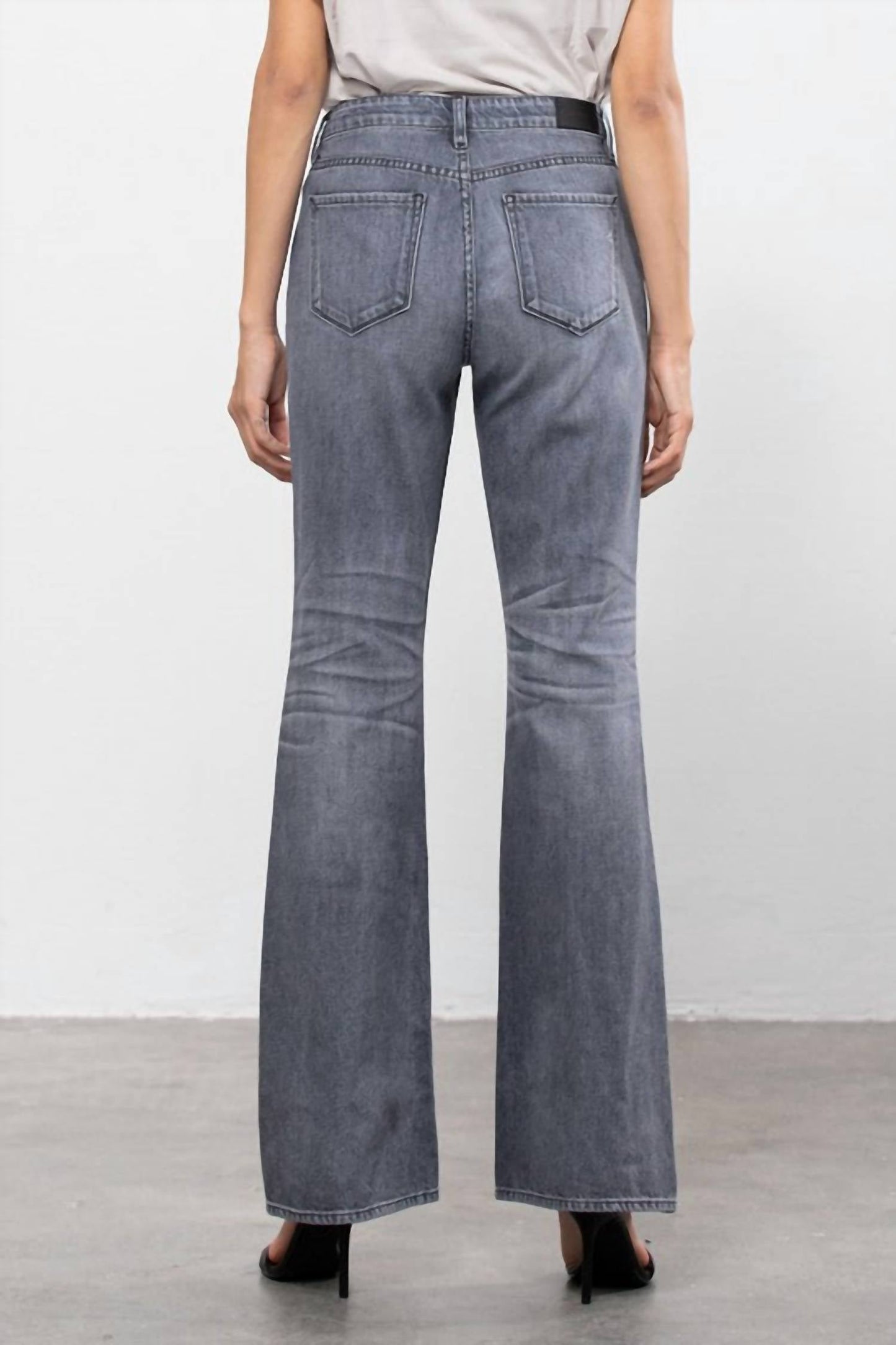 Hidden - Happi Ultra High Rise Distressed Flare