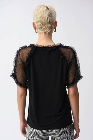 Joseph Ribkoff - Silky Knit and Mesh Top