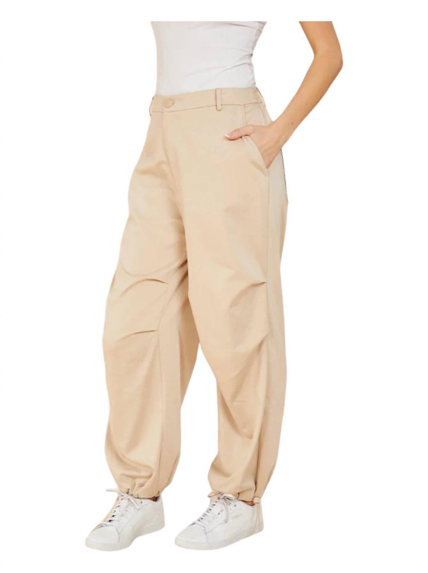 Dolce Cabo - Draw String Hem Utility Pants