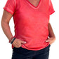 Gigi Moda - Bella Vita V Neck T-shirt
