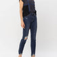 Judy Blue - Mid Rise Chopped Hem Relaxed Denim Jeans