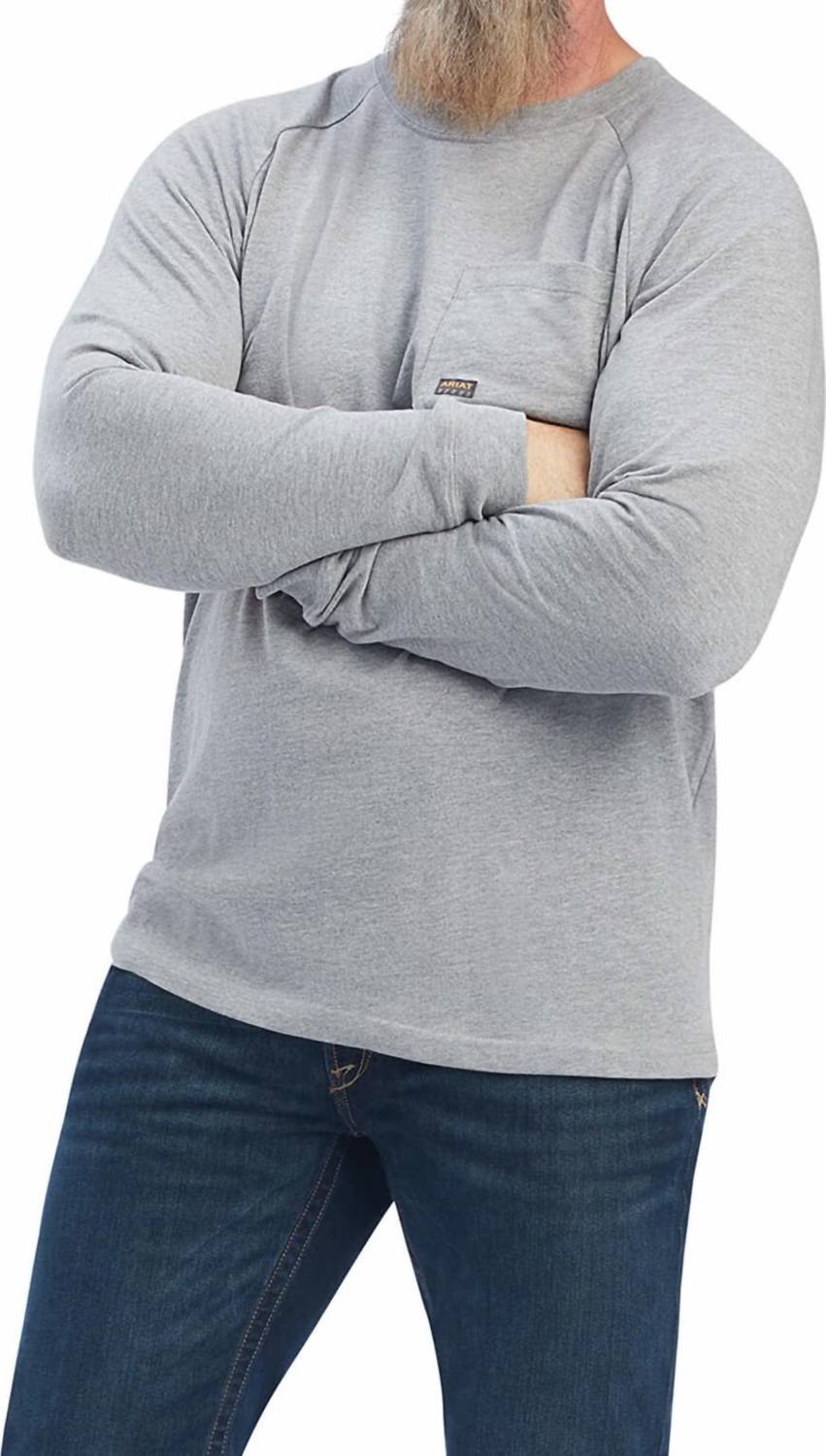 Ariat - Men's Cotton Strong Long Sleeve Pocket Tee