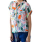 Eva Franco - Nico Drawstring Roll Sleeve Top