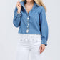 Suzy T - Button Down Stars & Pearls Shirt