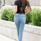 Lovervet - Safe Mid Rise Slim Ankle Straight Jeans