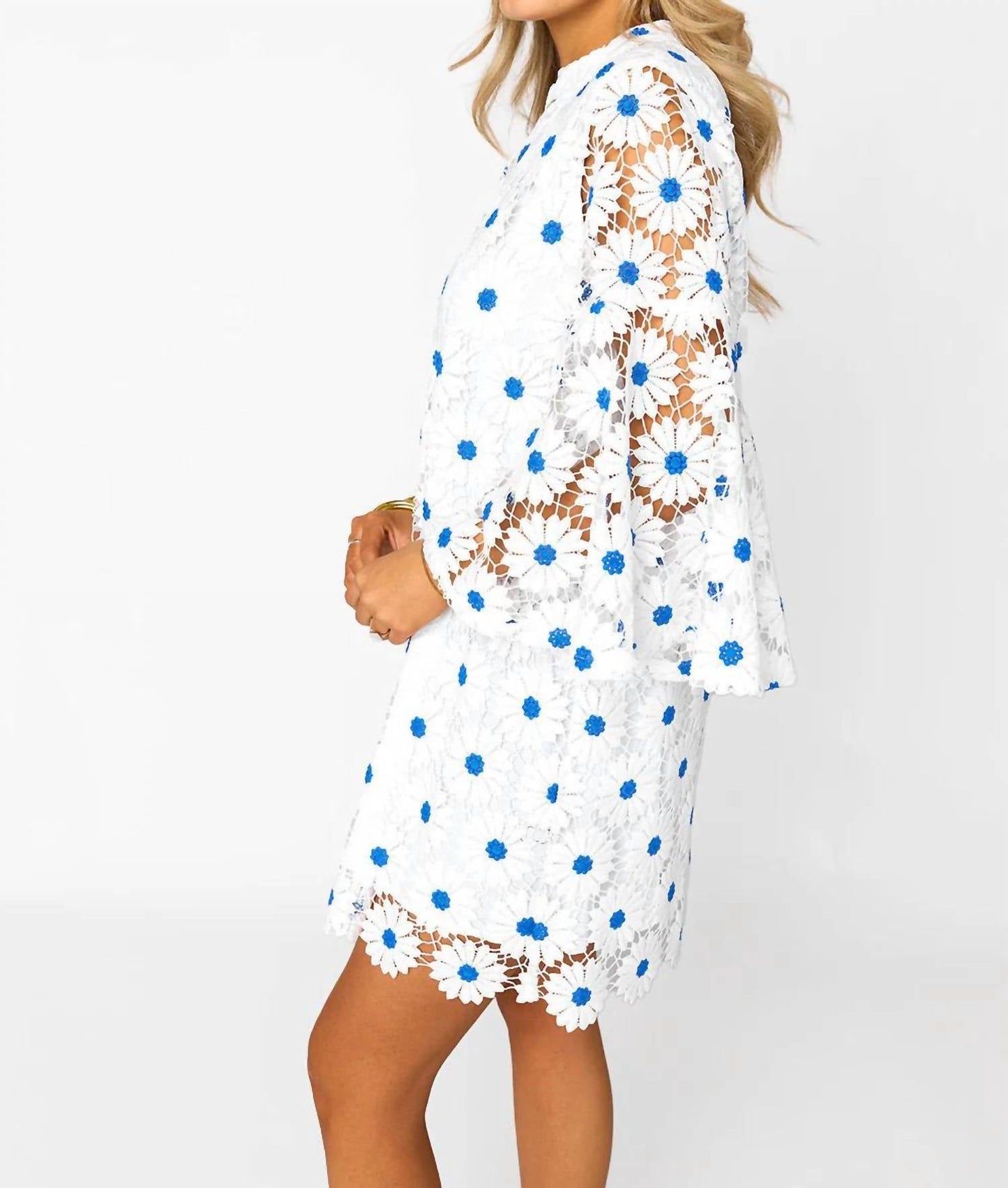 Buddylove - Wren Ultramarine Lace Mini Dress