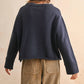 Miou Muse - Slight Oversized Sweater Top