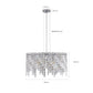 24" Luxurious Round Silver Crystal Chandelier