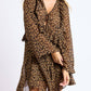 Sage The Label - Be Fierce Leopard Chiffon Ruffle Top