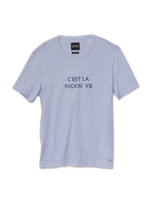 On This Day - "c'est La F*ckin Vie" Graphic Short Sleeve Knit Tee