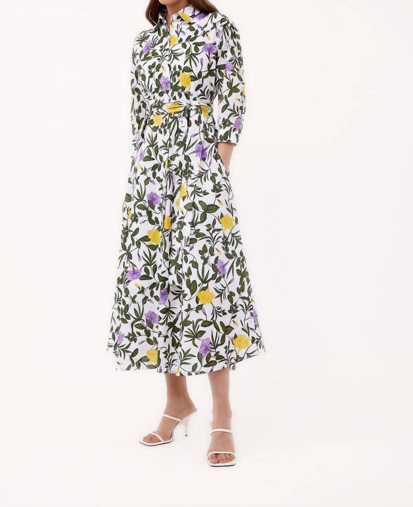 Beyond By Vera - Emily Floral Pattern Shirt Dress