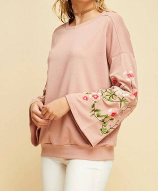 Entro - Floral Gardens Crewneck Long Sleeve Top