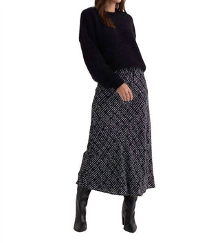 Bella Dahl - Bias Skirt With Tie Grid Print