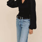 Bella Dahl - Collared V-neck Long Sleeves Top