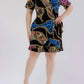 Karen T Design - Chain Print Wrap Romper