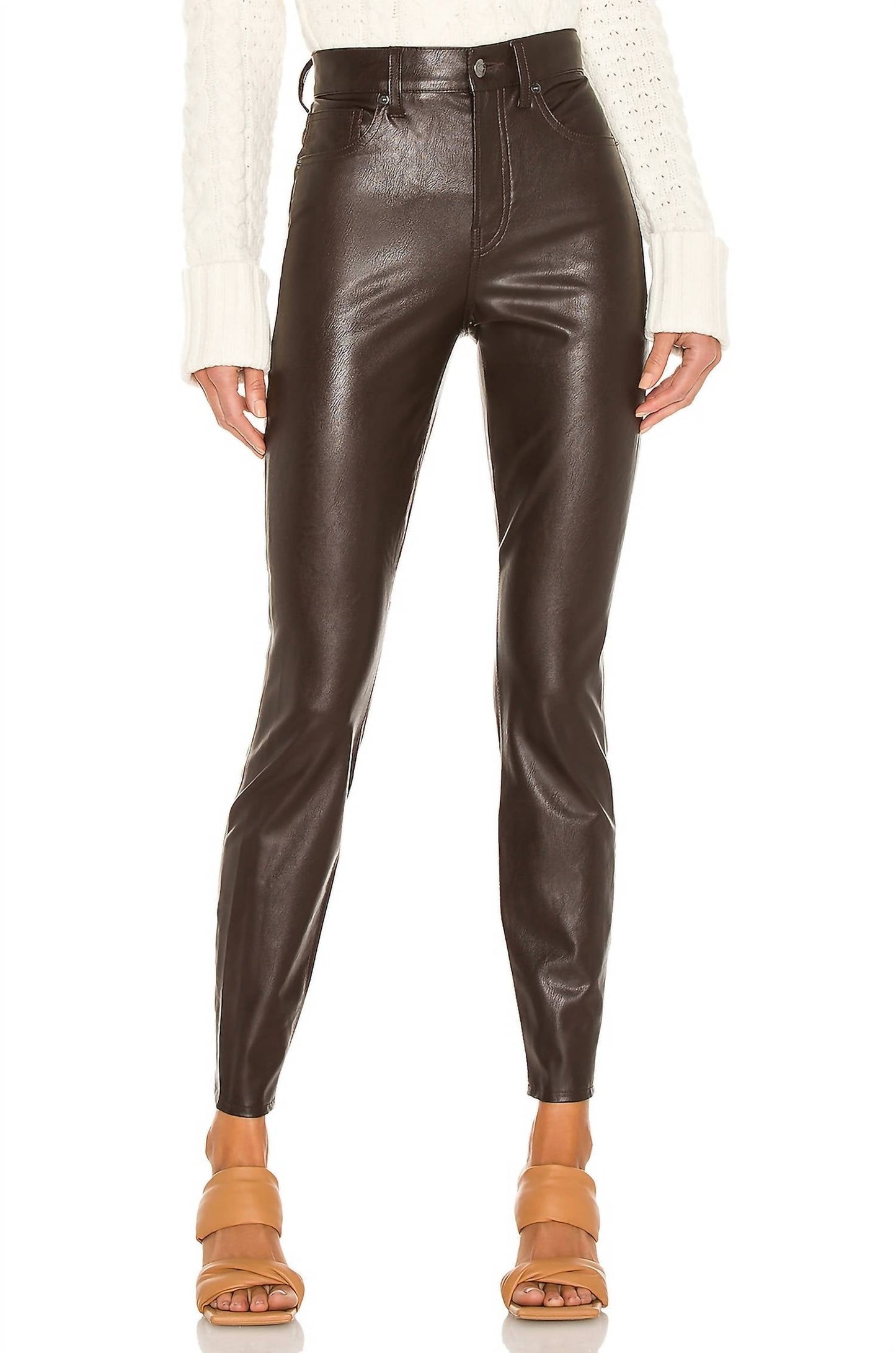 Veronica Beard - Debbie Vegan Leather Skinny Pants