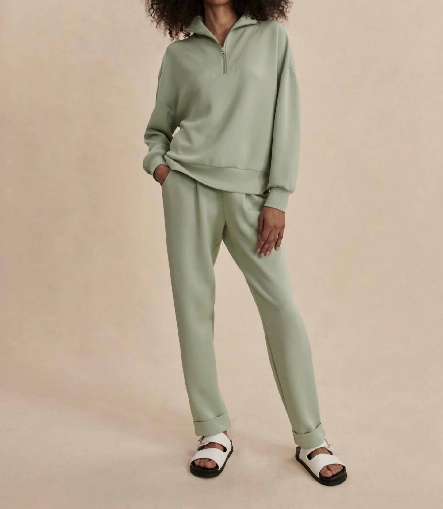 Varley - HAWLEY HALF ZIP SWEATSHIRT