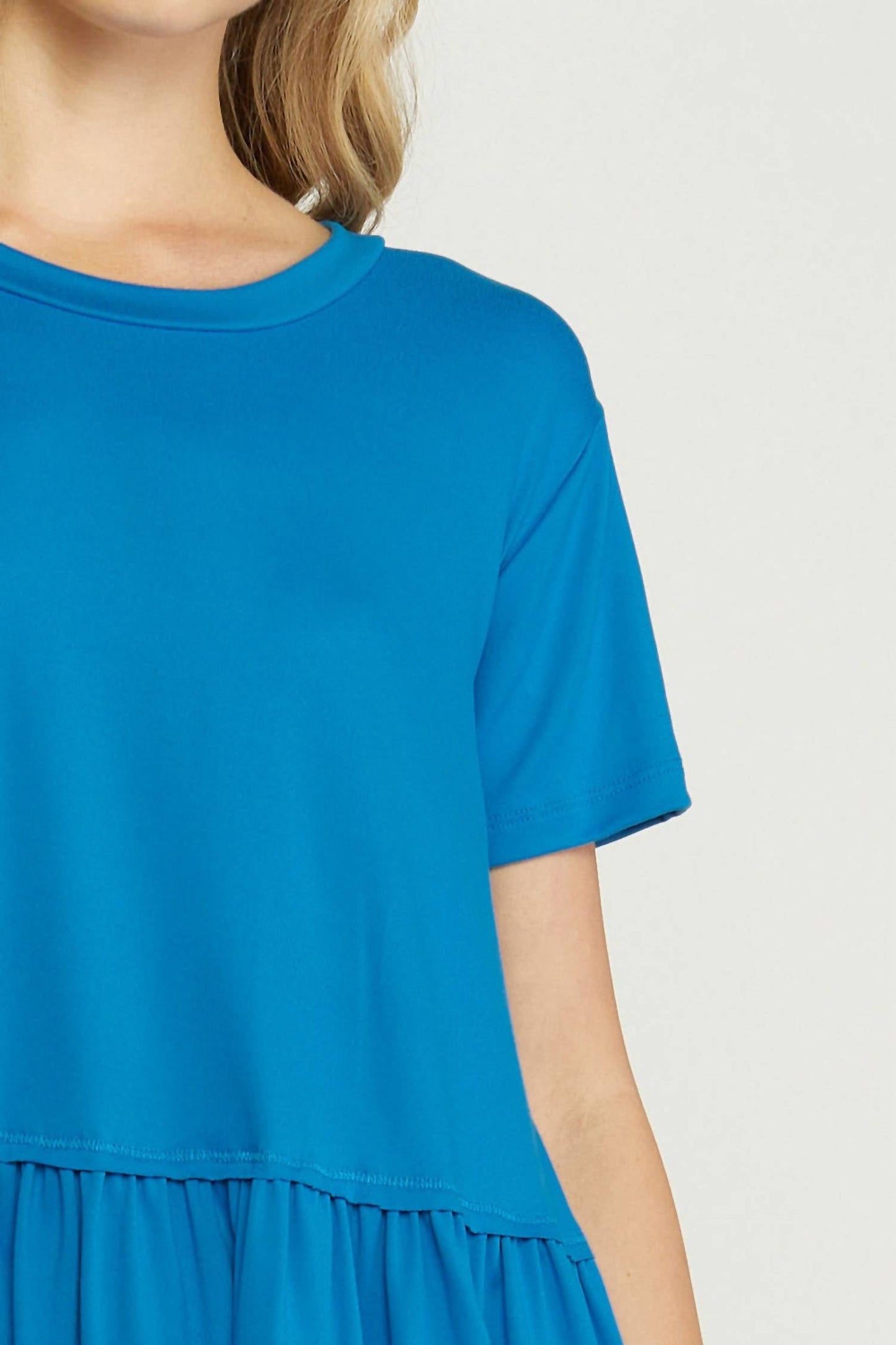 Entro - Short Sleeve Peplum Top