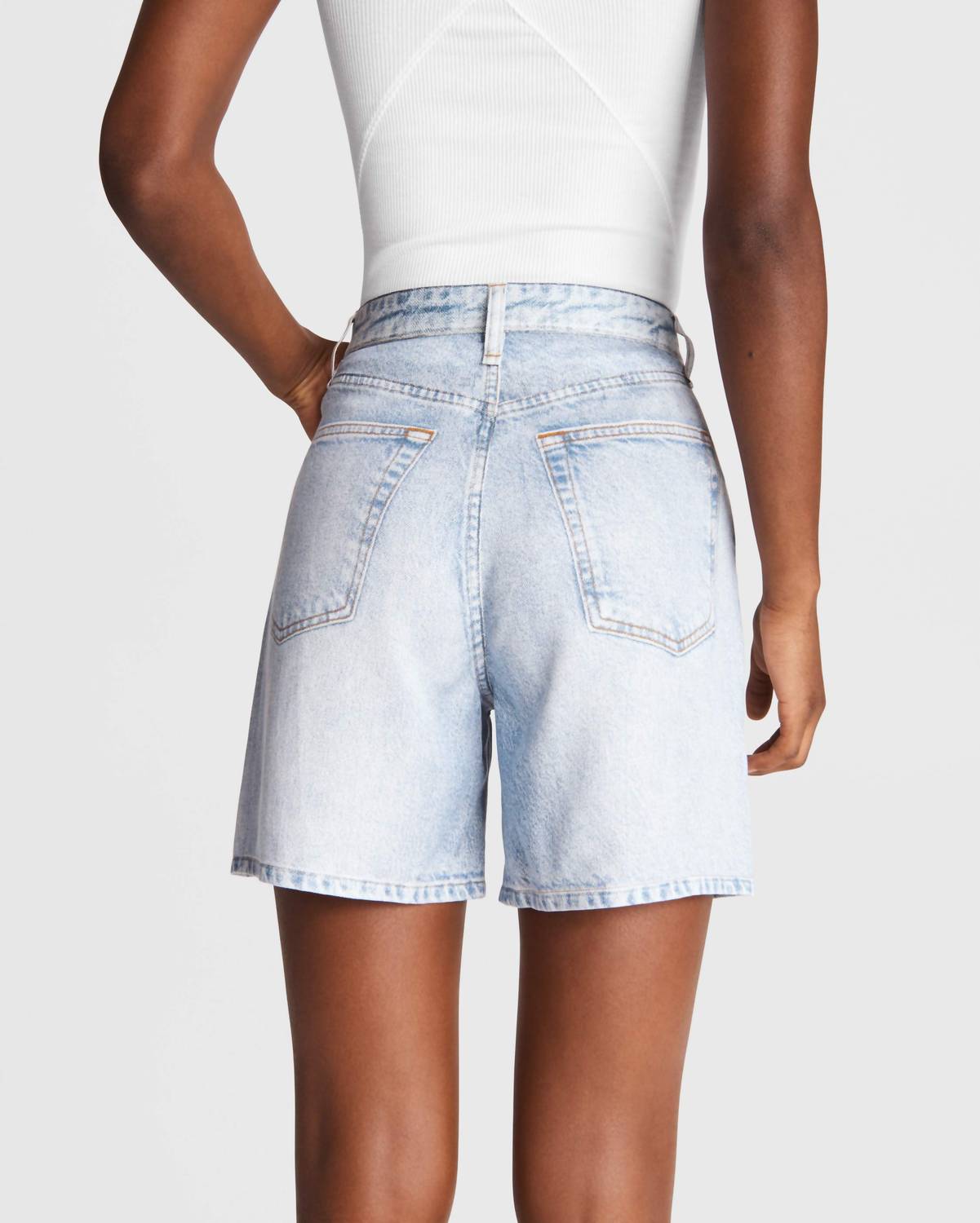 Rag & Bone - Maya Liquid High Waist Denim Shorts