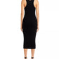 Alice + Olivia - Lalita Racerback Side Snap Wool Knit Midi Dress