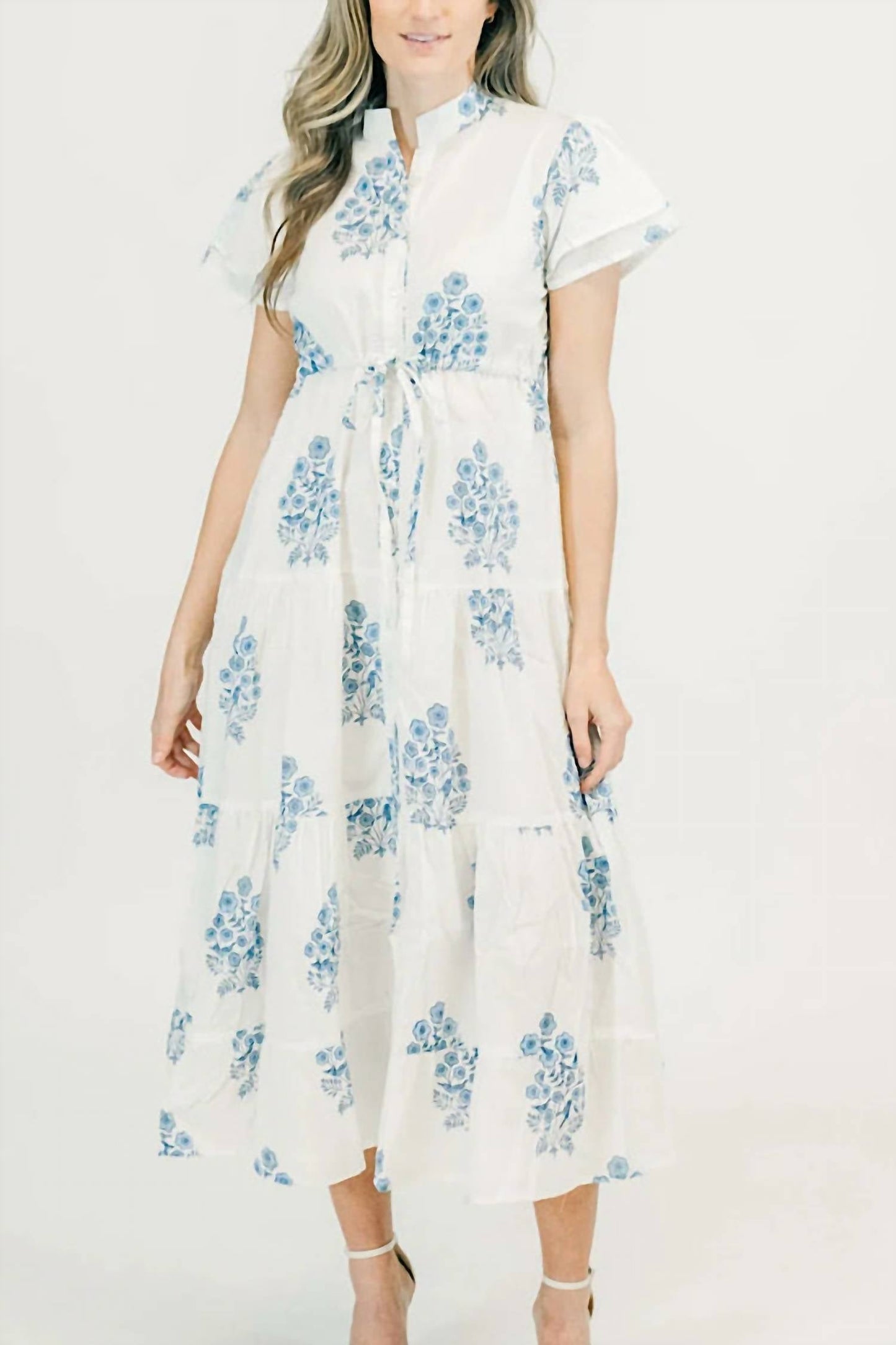 Victoria Dunn - Magnolia Flutter Midi Dress