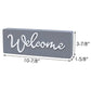Paris Loft - Small 3D Welcome Word Wood Block Sign
