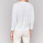 Charlie B - Denim Patch Cotton Sweater