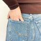 Free People - Ettie Double Button Straight Leg Denim