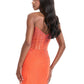 Ashleylauren - Sweetheart Neckline Mini Dress
