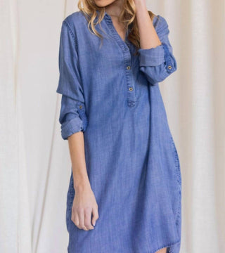 Before You Collection - Tencel Fabric Knee Length Dress