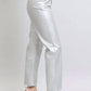 Trendsi - Women's Judy Blue Full Size High Waist Silver Faux Leather Pants Plus Size