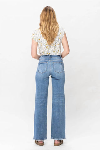 Judy Blue - Mid Rise Wide Leg Jeans
