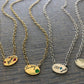 Jessica Elliot - Women's Enamel Oval Necklace - Lucky