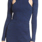 Open Edit Sparkle Cutout Sweater - Navy Blazer