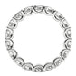 Round Cut Lab Grown Diamond Eternity Ring in 14k White Gold (2 cttw FG/VS2)