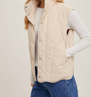 Bluivy - Women's Button Down Quilted Puffer Vest