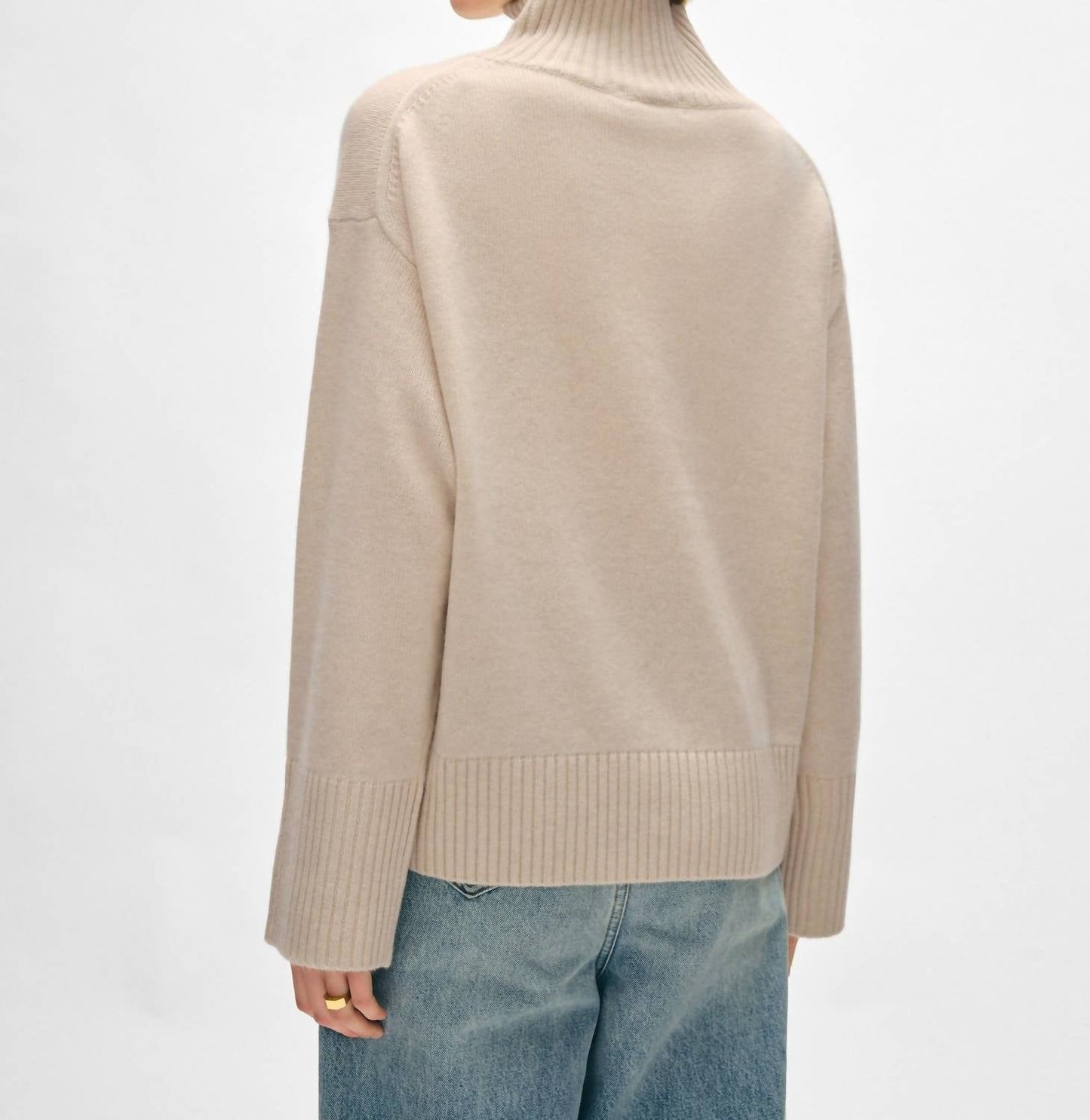 White + Warren - Cashmere Stand Neck Sweater