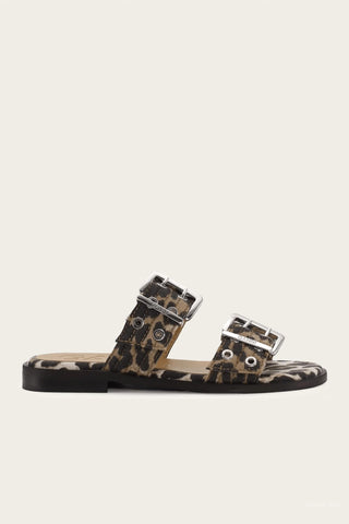 Ganni - Women's Feminine Buckle Two Strap Sandal