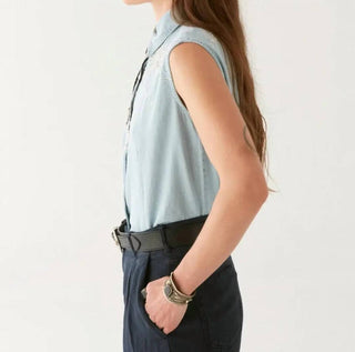 Maison Hotel - Dallas Collared Sleeveless Blouse