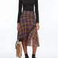 3.1 Phillip Lim - DRAPED MIDI SKIRT WITH ORGANZA COMBO