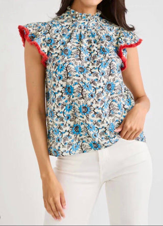 Thml - Flutter & Fringe Floral Top