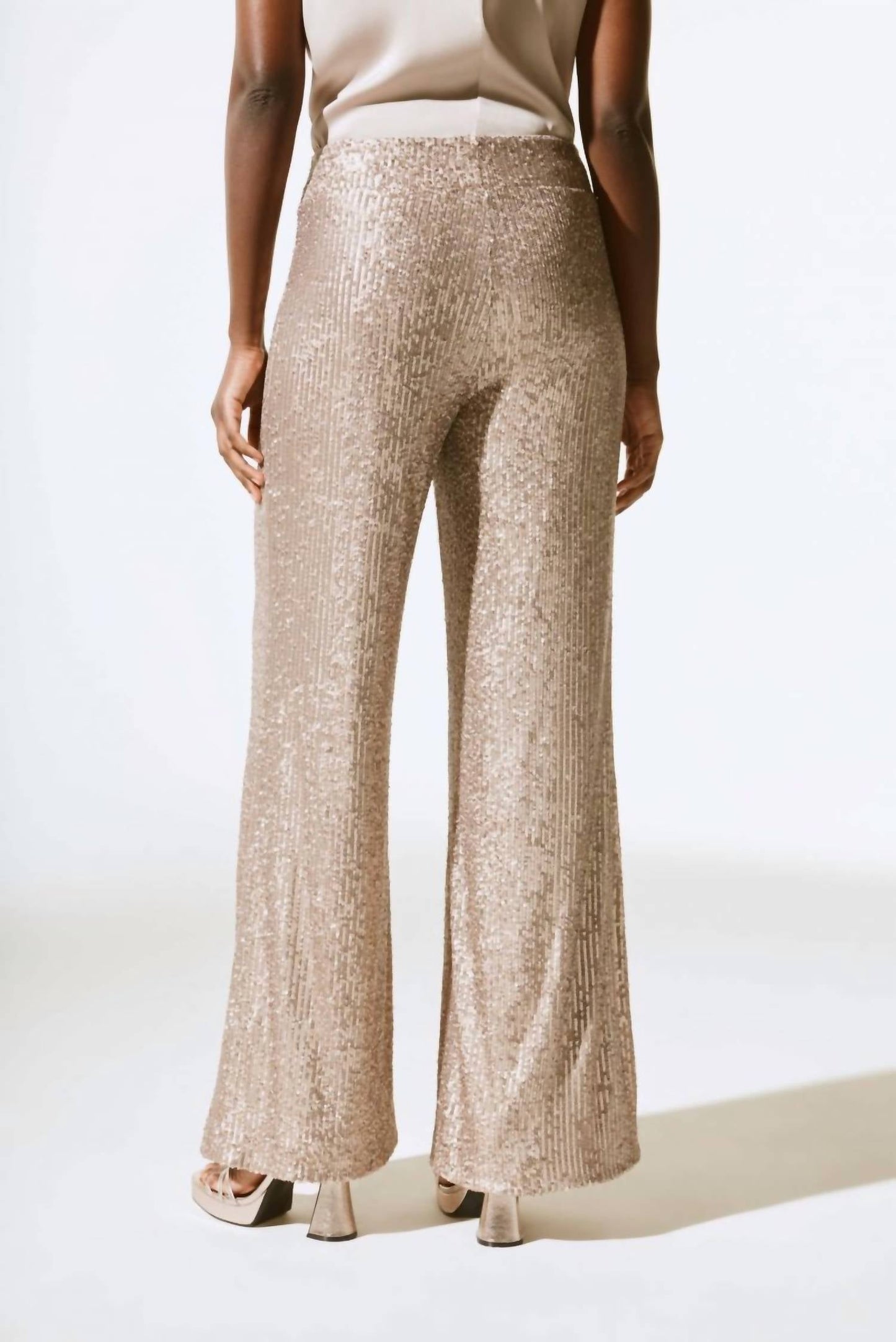 Joseph Ribkoff - Sequined Pull On Wide Leg Pant