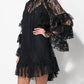 Adelyn Rae - Lorena Lace Ruffled Shift Dress