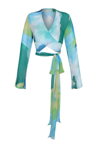 Nelblu - Ada Sheer V-neck Top