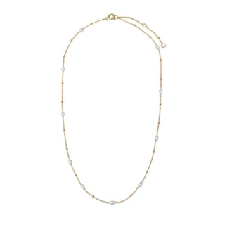 Eklexic - Women's Pearl & Bead Necklace