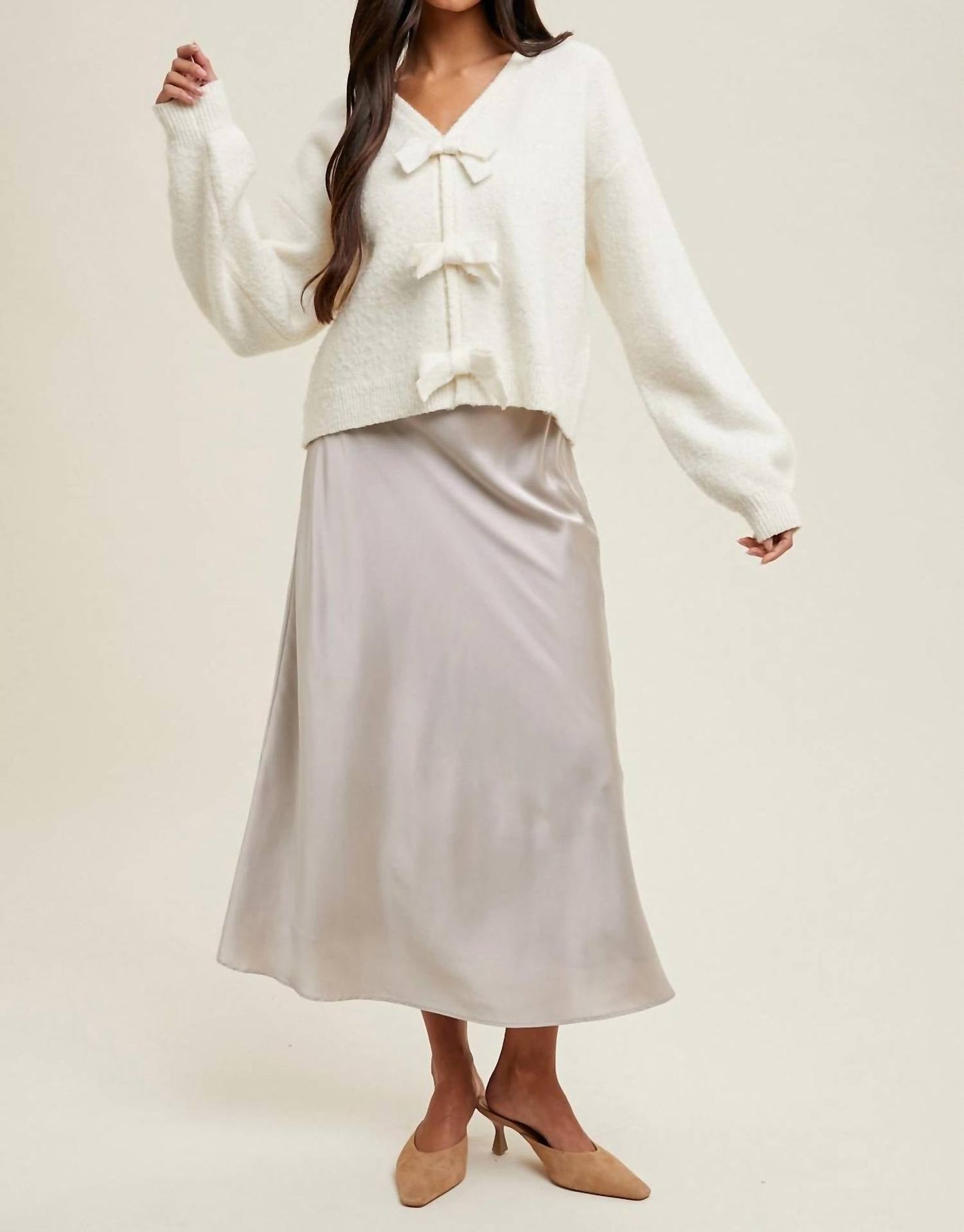 Wishlist - Long Sleeved Bow Sweater