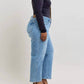 Judy Blue - Tummy Control Vintage Wash Straight Leg Jeans - Petite