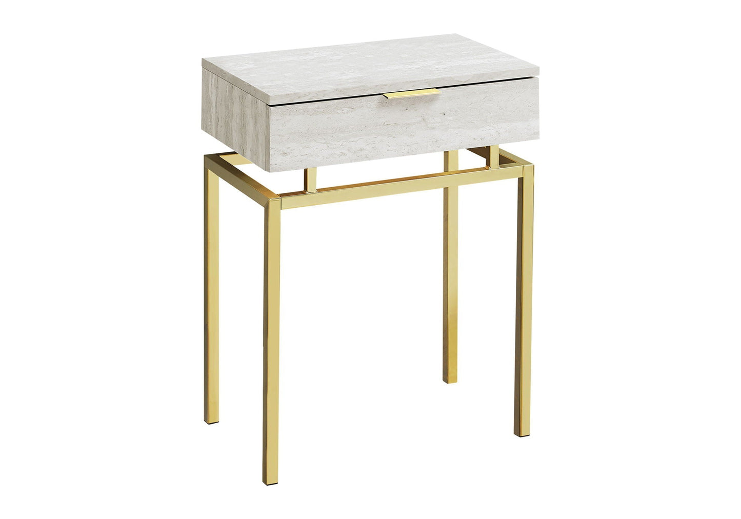 Spacious Table Top Accent Side Table with Storage Drawer